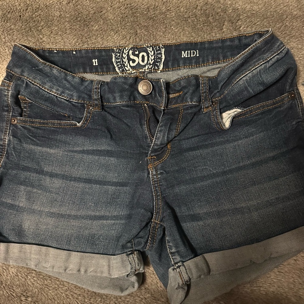SO Dark Blue Denim Shorts